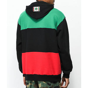 Sweat-shirts et hoodies oversize à épaules tombantes de haute qualité, color block, en molleton de coton épais pour hommes - Product Image 2