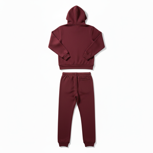 Ensemble sweat à capuche et pantalon en molleton de coton pur, décontracté, respirant, design simple, pour homme et femme - Product Image 2