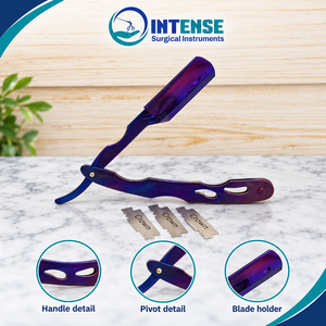 Juego de Navajas de Afeitar para Barbería, Venta al Por Mayor de Fábrica, con Caja de 100 Cuchillas de Acero Inoxidable - Product Image 2