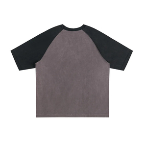 T-shirts de luxe pour hommes, vêtements de créateurs, qualité 100% coton, tissu tissé, coupe ample et manches raglan à blocs de couleurs uniques - Product Image 2