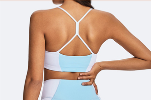 Soutien-gorge de sport pour femme, col carré, fines bretelles, haut d'entraînement pour le yoga, la gym, la course et le fitness - Product Image 5