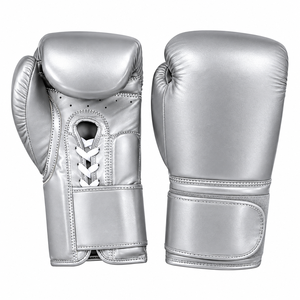 Custom OEM Red Leather <b>Boxing</b> Gloves for Men Women Kids Adult Taekwondo Best Muay Thai Training Punching MMA PU Leather Gloves - Product Image 3
