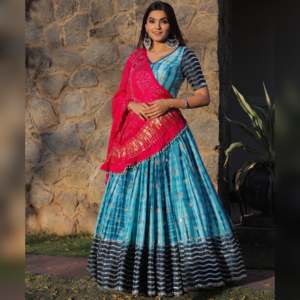 Ensemble Lehenga-Choli pour femmes, style de soirée, style fantaisie - Product Image 1