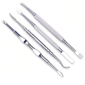 Stainless Steel Premium Double Sided Curved Blade <b>Nail</b> Dead Skin Remover Cuticle Pusher Wide Jaw Opening for Hand Foot Use HABI - Product Image 6