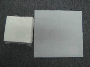 Custom Recycled Disposable 1 Ply White Dinner <b>Tissue</b> Napkins Printed for Hotels & Restaurants Folded in Bag Style - Product Image 5