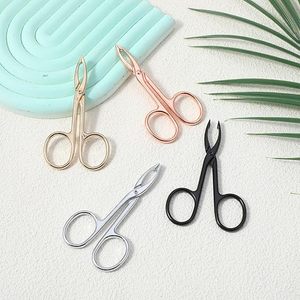 Pinzas de Acero Inoxidable de Alta Calidad con Mango de Tijera y Punta Recta para Cejas, Depilación Facial - Product Image 6