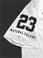 Jersey Pria Premium Bahan Mesh Polyester/Katun, Cetak Sublimasi, Anti-Bakteri, Bernapas, Ringan, Lengan Pendek, Kerah V Depan