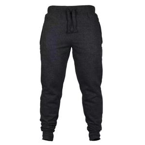 Men's Unisex Black Cotton Lightweight Sweatpants Elastic Waist Drawstring Breathable Waterproof Joggers Side Pockets <b>Summer</b> Wear - Product Image 3
