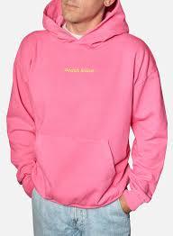 Sudadera con Capucha Rosa para Hombre, Personalizable con Logotipo, Estilo Urbano, Oversize, para Impresión - Product Image 2