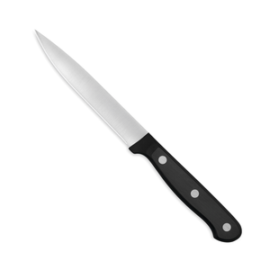 Cuchillo Multiusos Profesional de 4.5 Pulgadas con Mango Negro de Triple Remache y Hoja Afilada de Acero Inoxidable para Cocina, Frutas, Verduras y Carne - Product Image 4
