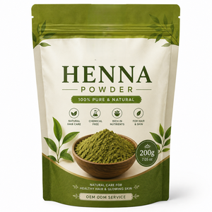 Henna en Polvo 100% Natural de Calidad de Exportación, Grado Cosmético Puro, Seca, 200g, para Fortalecimiento y Crecimiento Natural del Cabello - Product Image 1