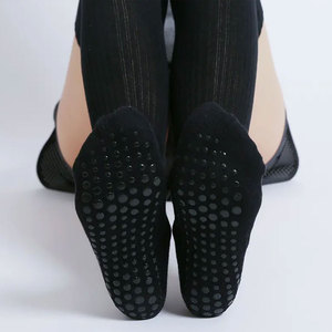 1Pair Professional Women Yoga <b>Socks</b> Silicone Anti-slip Ballet Pilates <b>Socks</b> Women Backless Breathable Bandage Dance Sports <b>Socks</b> - Product Image 2