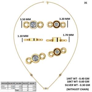 Collar con Colgante de Diamante Solitario Creado en Laboratorio, Oro Contemporáneo, Joyería Fina para Mujer, Colección y Uso Diario - Product Image 5