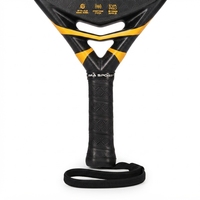 Raquette de padel Teardrop en carbone 18K, motif de cordage 18x20, polyester, absorption des chocs, professionnelle, intermédiaire