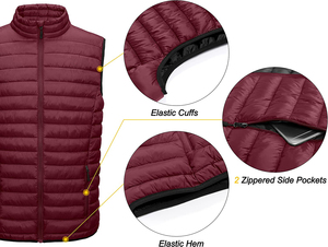 Chaleco Acolchado para Hombre, Ligero, Cálido, para Actividades al Aire Libre, sin Mangas, para Golf, Senderismo, Viajes Casuales - Product Image 4