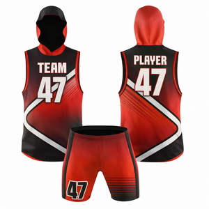 Ensemble d'uniformes de flag football personnalisés OEM, marque privée, fabricant en gros, maillots et shorts d'équipe respirants à séchage rapide, équipe personnalisée - Product Image 5