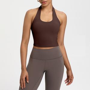 Ropa Deportiva para Mujer, Camiseta de Yoga sin Costuras de Color Sólido, Manga Larga, Top Corto para Entrenamiento, Secado Rápido, Transpirable, Conjuntos de Yoga - Product Image 1