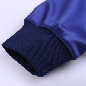 Survêtement de football respirant personnalisé, ensemble de survêtements amples en polyester pour hommes, avec fermeture éclair intégrale, vente en gros - Product Image 5