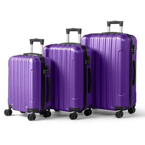 Juego de Maletas Tres en Uno con Carcasa Texturizada Esmerilada, Sin Candado TSA, Ruedas Desmontables de 28 Pulgadas, Material ABS, 20 y 24 Pulgadas - Product Image 1