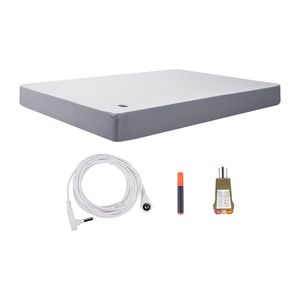 Lenzuola con messa a terra King Size, 90% cotone e 10% fibra d'argento puro, lenzuola con angoli e cavo di messa a terra, testate - Product Image 1