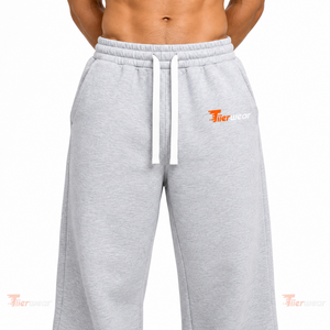 Custom Logo Men's Sports Joggers Sweatpants New Style Baggy Gym Wear Casual Mid Waist Straight Pattern Sweat <b>Pants</b> - Product Image 5