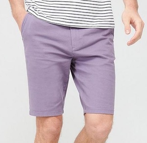 Shorts chino mi-longs violets pour le golf, shorts chino pour homme, shorts de sport de golf de haute qualité avec logo personnalisé, achat en gros, service OEM. - Product Image 1