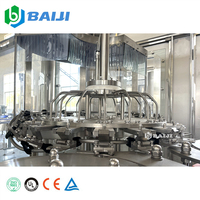 Ligne d'équipement d'usine de production de machines de remplissage, de bouchage et d'embouteillage automatiques d'eau minérale pure à grande capacité
