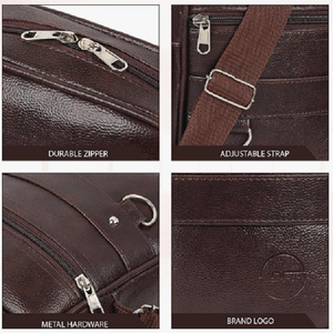 Leather Crossbody Sling <b>Bag</b> with Adjustable Shoulder Strap for Travel, School, <b>College</b> & Everyday Use - Product Image 5