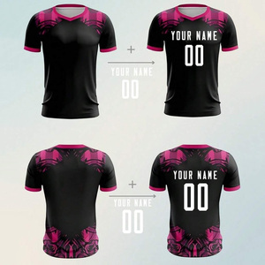 Tenue de football d'été de haute qualité, maillot et short personnalisés avec logo d'équipe, respirant, protection UV, évacuation de l'humidité, athlétique - Product Image 4