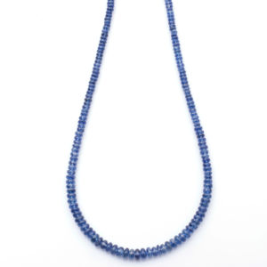 Collar con colgante de cianita azul, joyería con cuentas de moda Unisex con cadena de eslabones para regalo o fiesta, estilo étnico - Product Image 1