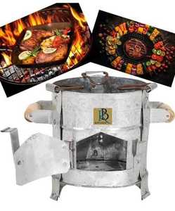 Parrilla de Carbón de Acero Inoxidable con Rejilla Extraíble - Product Image 1