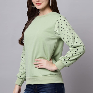 modern look everyday use loose fit <b>women</b> sweatshirt simple design street fashion casual style daily wear comfortable outfit - Product Image 5