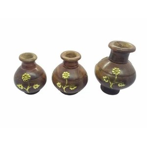Maceta Geométrica de Madera de Sheesham Hecha a Mano, Venta al por Mayor en India - Product Image 2