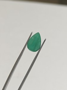 Esmeralda Zambiana Natural de 5.10 Ct, Forma de Pera, Gema Suelta, Esmeralda Verde para Joyería, Proveedor Mayorista - Product Image 1