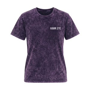 T-shirts personnalisés en gros de haute qualité, couleur violette, effet délavé, 100% coton, taille standard, t-shirts graphiques pour femmes, personnalisation du logo - Product Image 6