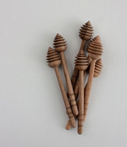 Cuchara de Madera Moderna para Servir Miel, Ecológica y Duradera, Utensilio de Madera Natural para Alimentos - Product Image 2