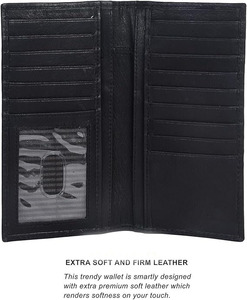 Cartera Larga para Hombre, de Alta Calidad, Ligera, Elegante, de Cuero Genuino, Duradera, con Diseño de Logotipo Personalizado, Hecha en Fábrica - Product Image 5