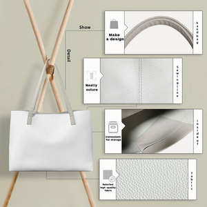 Bolso de mano de poliéster con estampado hawaiano Puakenikeni para mujer, bolso moderno con compartimentos para estudiantes universitarias - Product Image 5