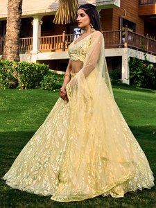 Vestido de Dama de Honor de Tul Amarillo Bordado Tallas Grandes con Escote en V, Top Corto sin Hombros, Estilo Moderno de Gala, Largo hasta el Suelo, de Secado Rápido - Product Image 2