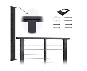 Ventes chaudes en plein air, garde-corps en <span class=keywords><strong>acier</strong></span> inoxydable de haute qualité de qualité SS304/SS316, revêtement en poudre, taille personnalisée <span class=keywords><strong>pour</strong></span> <span class=keywords><strong>terrasse</strong></span> - Product Image 4