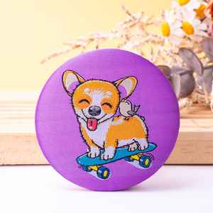 Hotsale khuyến mại huy hiệu nút tùy chỉnh thiết kế 4C bù đắp in ấn logo tin phù hiệu Vòng huy hiệu thiếc 58 Mét - Product Image 3