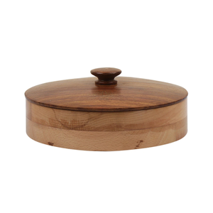 Classic Wooden Casserole Dish Handmade Eco-Friendly Chapati/Roti/Casserole Box for lid - Product Image 5