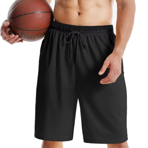 Shorts Cargo Décontractés d'Été pour Hommes en Coton Respirant Léger avec Taille Élastique et Cordon de Serrage, Multi-Poches, pour Activités de Plein Air et Voyage, Couleur Unie - Product Image 1