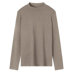 T-shirt à manches longues personnalisé, impression numérique, col montant, manches longues, style universitaire pour hommes et femmes - Product Image 3