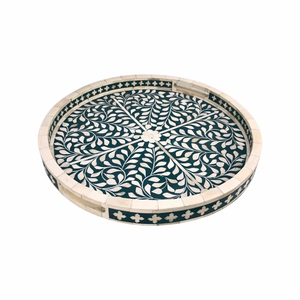 Bandeja Redonda Moderna de Madera y Hueso Pulido para Cocina y Baño, Decoración de Hogar de Lujo y Vajilla de FAIZA CRAFT - Product Image 6