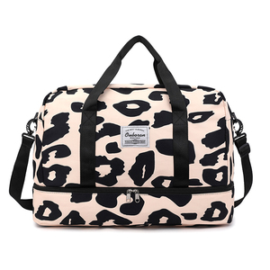 กระเป๋าเดินทางลายม้าลายพร้อมช่องใส่รองเท้าด้านล่าง - Product Image 3