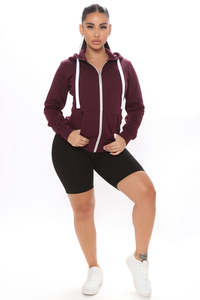 Wholesale Women Zip Up Hoodie Casual Streetwear Jacket Custom Fashion Apparel OEM ODM Supplier USA Market - Product Image 4
