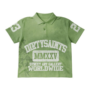เสื้อโปโลผ้าฝ้ายเนื้อดี 230 GSM สีฟ้าพาสเทล สัมผัสนุ่ม ทนทาน รับสั่งพิมพ์ลายและปักโลโก้ เสื้อโปโลผู้หญิง - Product Image 4