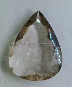 พลอยทองแดงธรรมชาติ100% แร่ควอตซ์เจียระไนทองแดงหยาบหยาบหยาบควอตซ์เจียระไนคุณภาพสูงตัดขนาด42X31X9มม. น้ำหนัก90 CT ทำด้วยมือ - Product Image 1