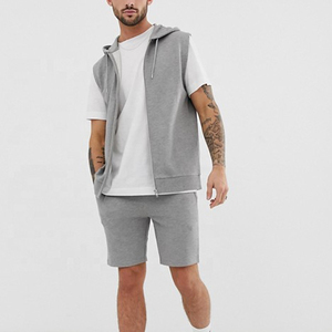 Conjunto de Sudadera con Capucha y Pantalones Cortos Térmicos Gruesos para Hombre, Textura Suave, Ropa Deportiva, Sudadera Larga - Product Image 5